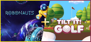 Tilt It! Golf + Robonauts banner