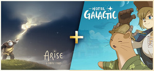 Hotel Galactic + Arise: A Simple Story banner
