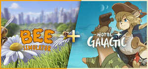 Hotel Galactic + Bee Simulator banner