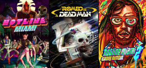 Hotline Miami x ROMEO IS A DEAD MAN banner