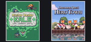 Master Healer Kale with useless party + Crusaders Quest : Hero Town banner