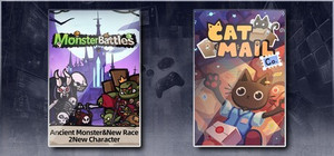 Monster Battles & Cat Mail Co. banner