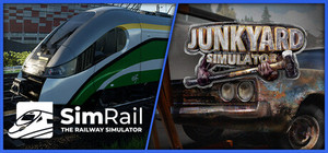 SimRail and Junkyard Simulator banner