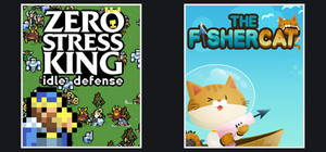 Zero Stress King: Idle Defense + The Fishercat banner