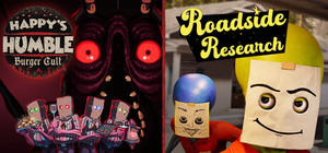 Happy's Humble Burger Cult + Roadside Research banner