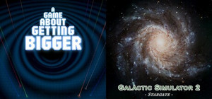 A Game About Getting Bigger & Galactic Simulator 2 banner