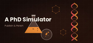 A PhD Simulator - Publish & Perish banner