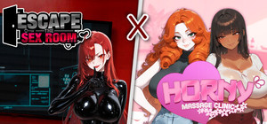 Escape The Sex Room x Horny Massage Clinic banner