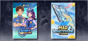 Nothing To Declare & Mad Smartphone Tycoon banner