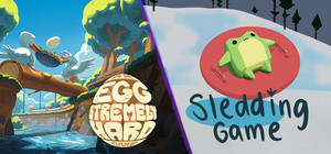 An Eggstremely Hard Game x Sledding Game banner