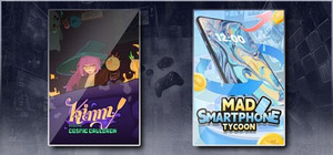 Kinny and the Cosmic Cauldron & Mad Smartphone Tycoon banner