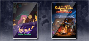 Kinny and the Cosmic Cauldron & Stickman Strikes: Conquer Fantasy World banner