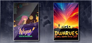 Kinny and the Cosmic Cauldron & Dwarves: Glory, Death and Loot banner