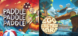 Paddle Paddle Paddle + An Eggstremely Hard Game banner