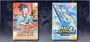 Ugoku Sushi Bar & Mad Smartphone Tycoon banner
