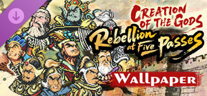 CREATION OF THE GODS: Rebellion at Five Passes - Pixel Art Desktop Wallpaper banner