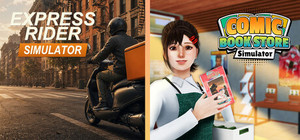 Express Rider x Comic Book Store banner