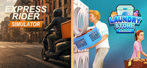 Express Rider x Laundry Store Simulator banner