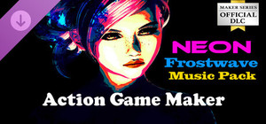 ACTION GAME MAKER - Neon Frostwave Music Pack banner
