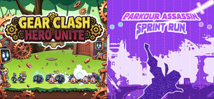 ⚙️Gear Clash: Hero Unite x 🔪1️⃣Parkour Assassin: Sprint Run banner