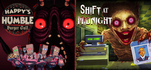 Happy's Humble Burger Cult + Shift At Midnight banner
