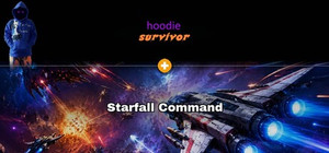Hoodie Survivor and Super Hoodie Bros × Starfall Command banner