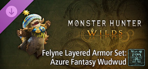 Monster Hunter Wilds - Felyne Layered Armor Set: Azure Fantasy Wudwud banner