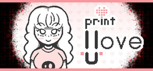 Print I Love U banner