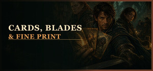 Cards, Blades & Fine Print banner