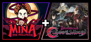 Mina the Hollower + Bloodstained: Curse of the Moon banner