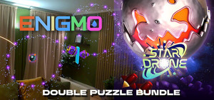 Enigmo+StarDrone Double VR Puzzle Steam Frame launch banner