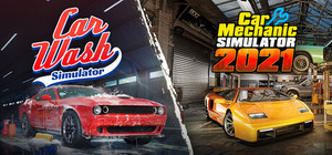 Car Wash Simulator x Car Mechanic Simulator 2021 banner