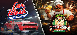 Car Wash Simulator x Wrap House Simulator banner