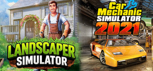 Landscaper Simulator and Car Mechanic Simulator 2021 banner