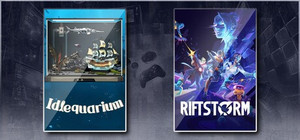 Idlequarium & RIFTSTORM banner