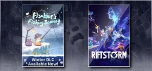 Fischer's Fishing Journey & RIFTSTORM banner