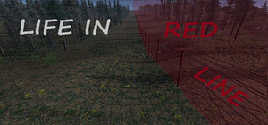Life in red line banner