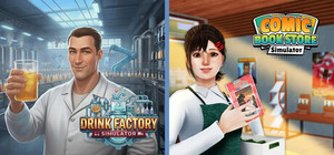 Drink Factory x Comic Book Store Simulator banner