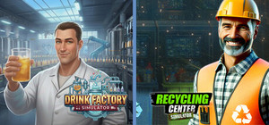 Drink Factory x Recycling Center Simulator banner