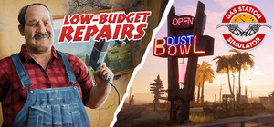 Low-Budget Repairs and Gas Station Simulator banner