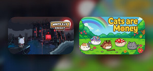 Cats Are Money & White Cat Knight banner