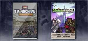TV Archive: Tidy Up Together & Monster Battles banner
