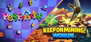 Pegfinity x Keep on Mining! - Worlds banner
