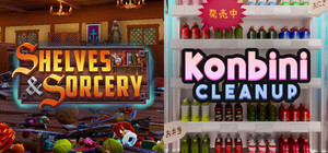 Shelves and Sorcery x Konbini Cleanup banner