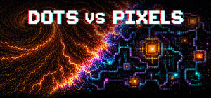 DOTS VS PIXELS banner