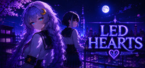 LED HEARTS banner