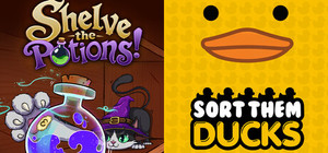Shelve the Potions! X Sort Them Ducks banner