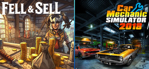Fell & Sell and Car Mechanic Simulator 2018 banner