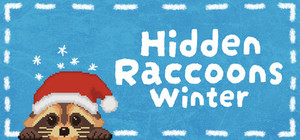 Hidden Raccoons in Winter banner