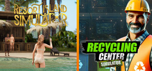 Resort Island x Recycling Center Simulator banner